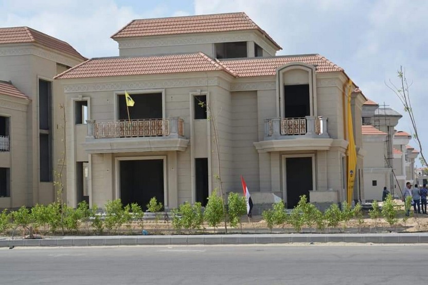 فيلات قيد التشطيب بمدينة المنصورة الجديدة، سبتمبر ٢٠٢١